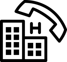 Hospital Call Outline Svg Vector, Free Vectors File